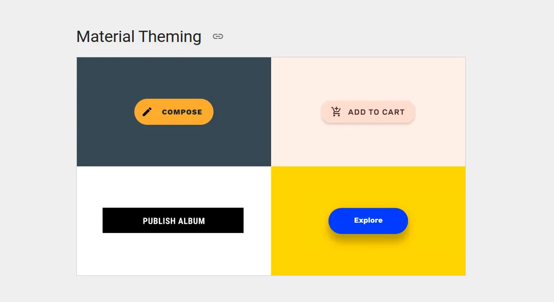 Google Material theming guidelines